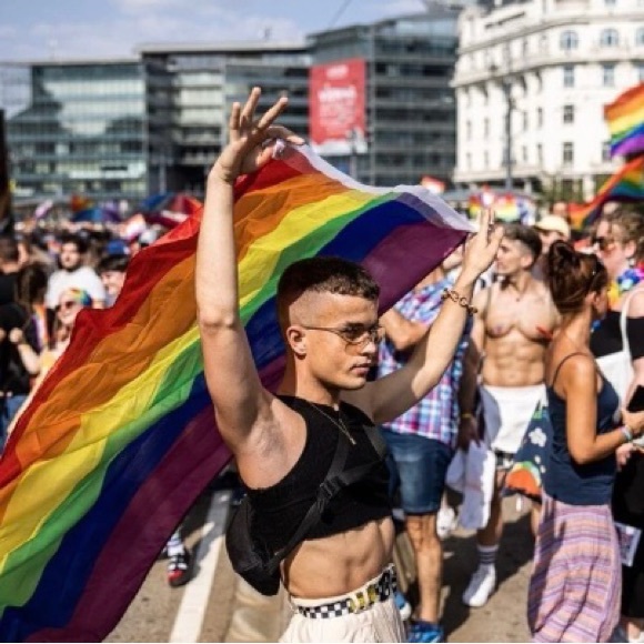 🏳️🌈 Flag LGBTQ+ 1Pcs Rainbow Stripe Flag NWT - Picture 4 of 5